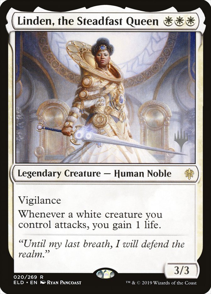 Linden, the Steadfast Queen (Promo Pack) [Throne of Eldraine Promos] | Gamers Paradise