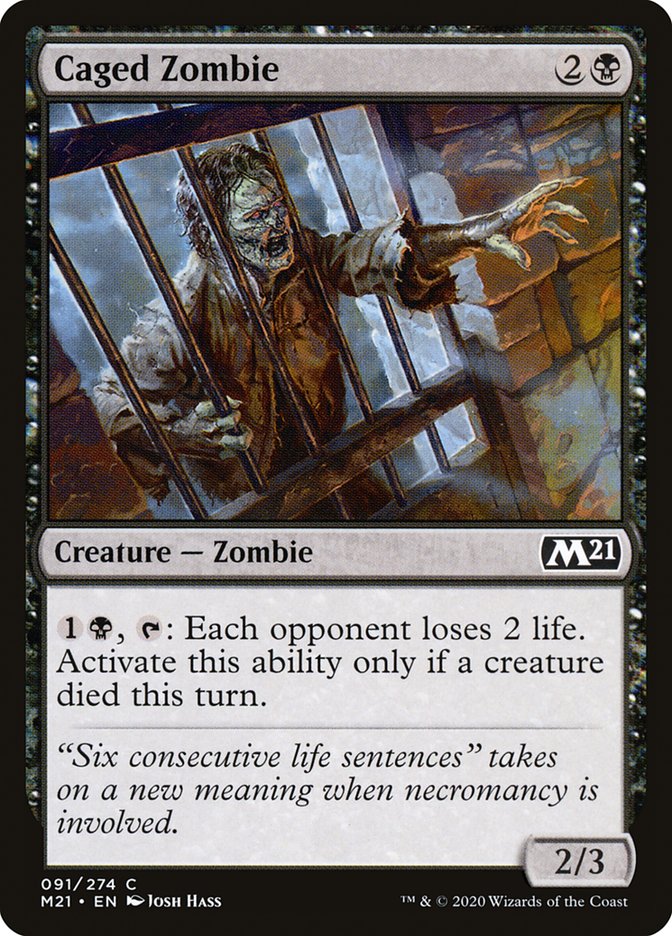 Caged Zombie [Core Set 2021] | Gamers Paradise