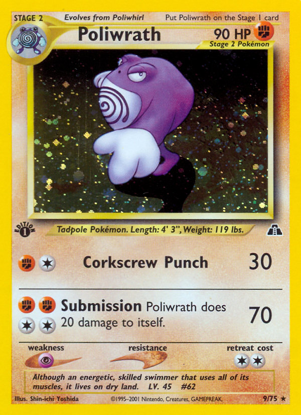 Poliwrath (9/75) [Neo Discovery 1st Edition] | Gamers Paradise