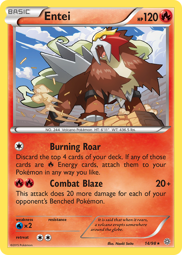 Entei (14/98) [XY: Ancient Origins] | Gamers Paradise