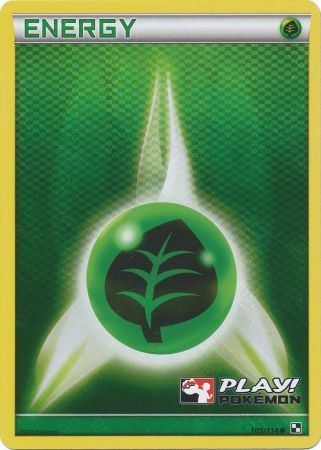 Grass Energy (105/114) (Play Pokemon Promo) [Black & White: Base Set] | Gamers Paradise