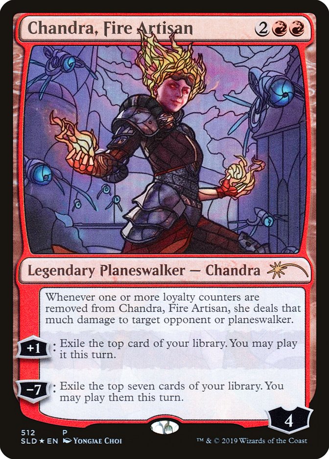 Chandra, Fire Artisan (Stained Glass) [Secret Lair Drop Promos] | Gamers Paradise