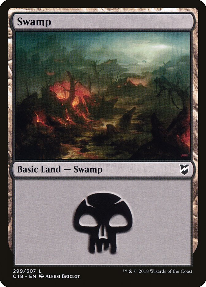 Swamp (299) [Commander 2018] | Gamers Paradise