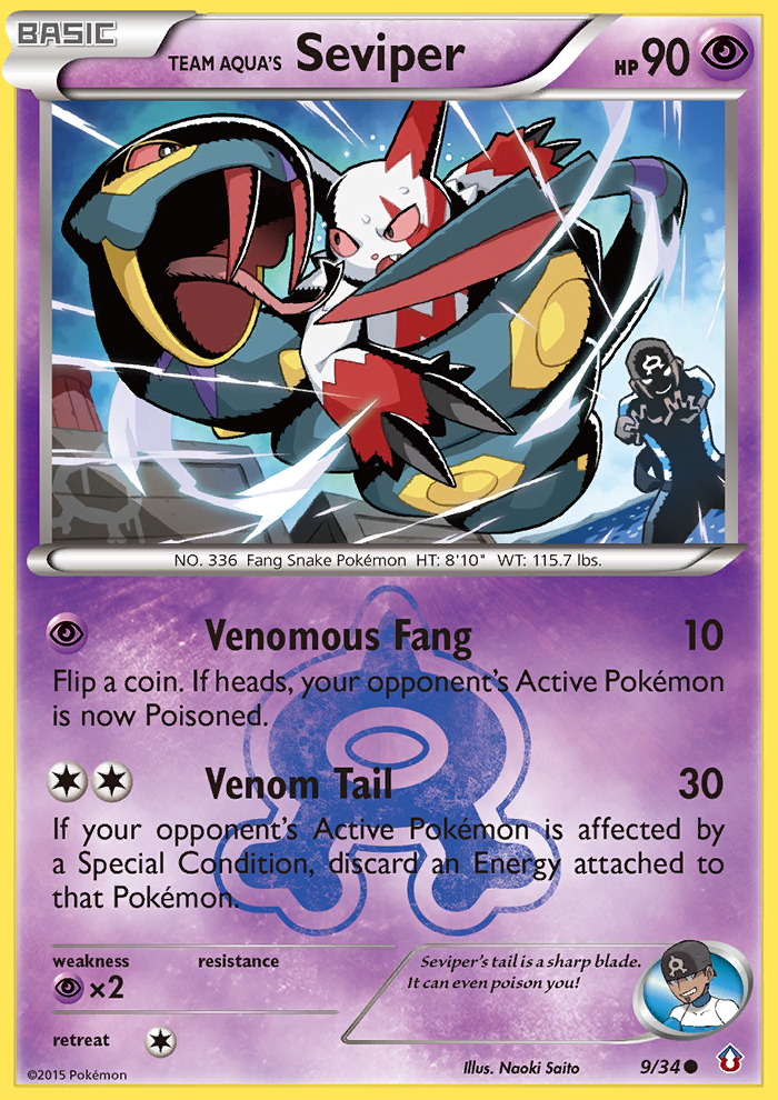 Team Aqua's Seviper (9/34) [XY: Double Crisis] | Gamers Paradise