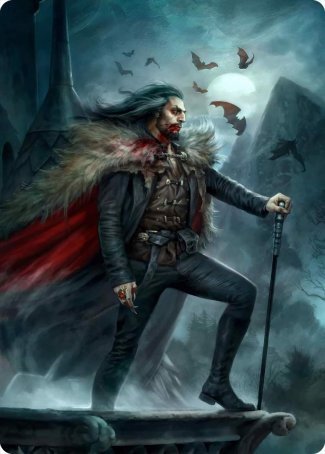 Dracula, Blood Immortal Art Card [Innistrad: Crimson Vow Art Series] | Gamers Paradise