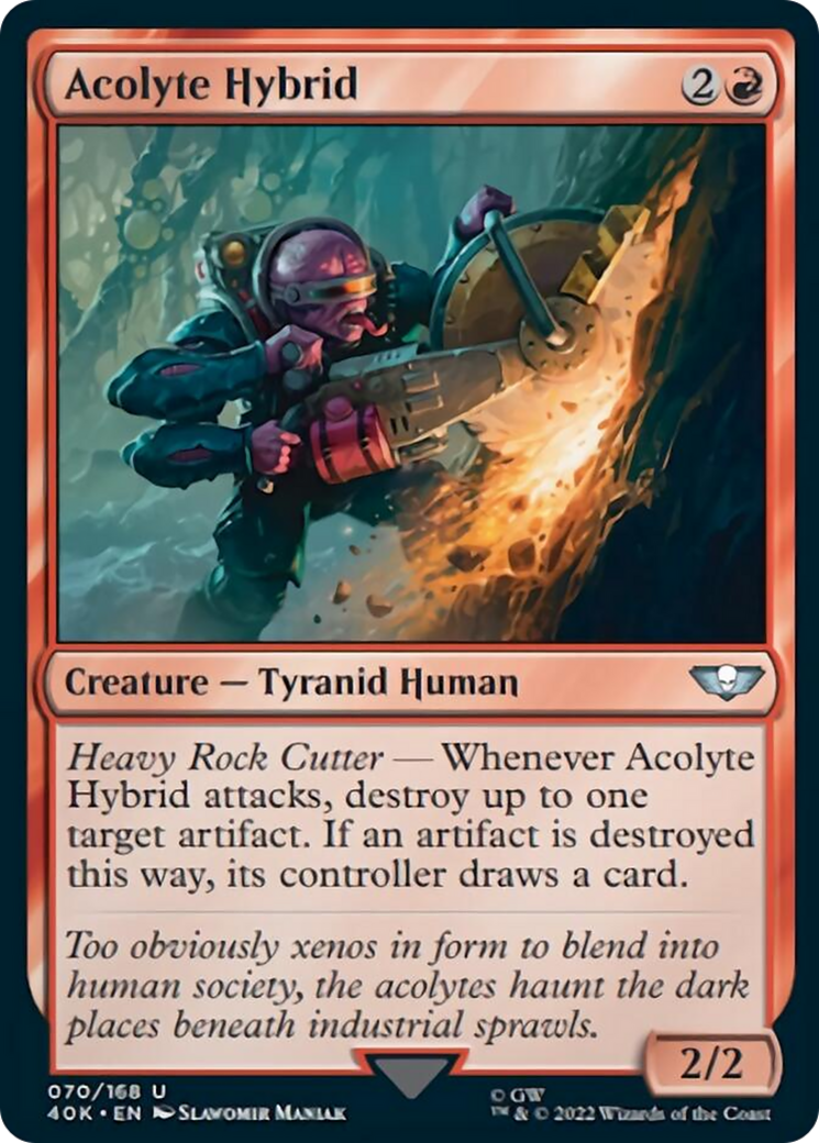 Acolyte Hybrid (Surge Foil) [Universes Beyond: Warhammer 40,000] | Gamers Paradise