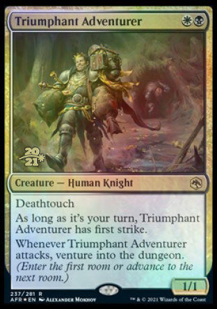 Triumphant Adventurer [Dungeons & Dragons: Adventures in the Forgotten Realms Prerelease Promos] | Gamers Paradise