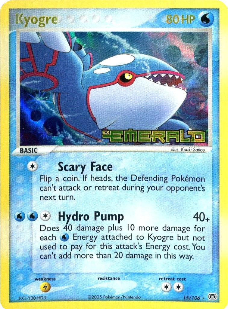 Kyogre (15/106) (Stamped) [EX: Emerald] | Gamers Paradise