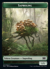 Saproling // Treasure Double-Sided Token [Double Masters 2022 Tokens] | Gamers Paradise