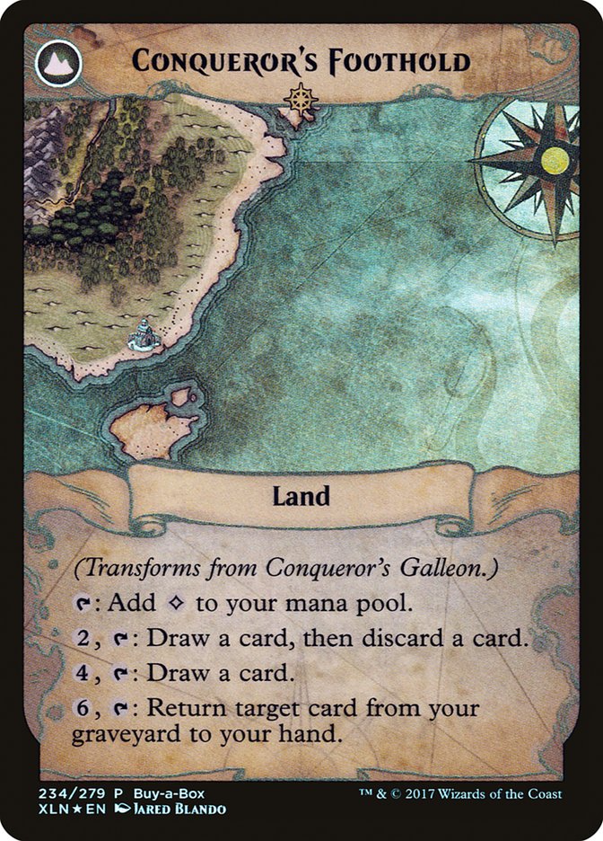 Conqueror's Galleon // Conqueror's Foothold (Buy-A-Box) [Ixalan Treasure Chest] | Gamers Paradise