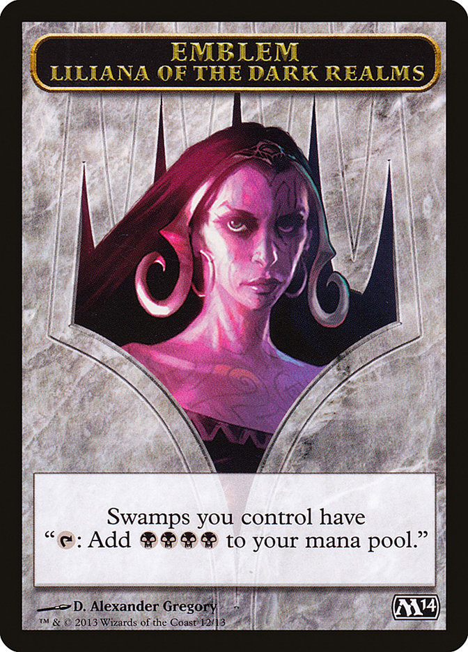 Liliana of the Dark Realms Emblem [Magic 2014 Tokens] | Gamers Paradise