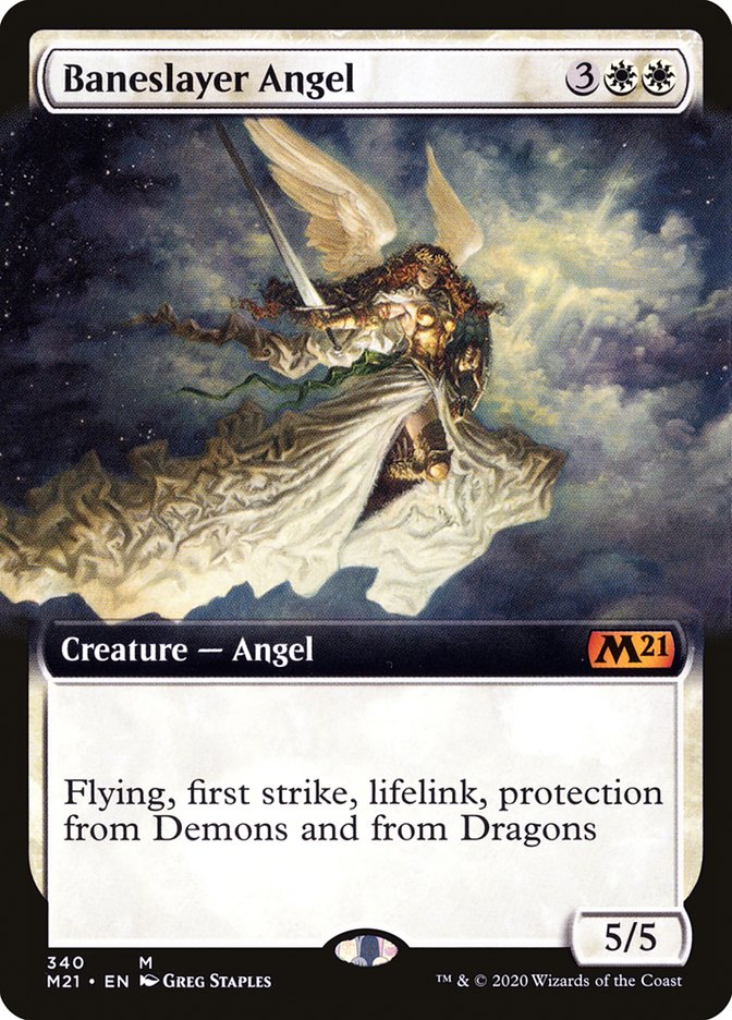 Baneslayer Angel (Extended Art) [Core Set 2021] | Gamers Paradise