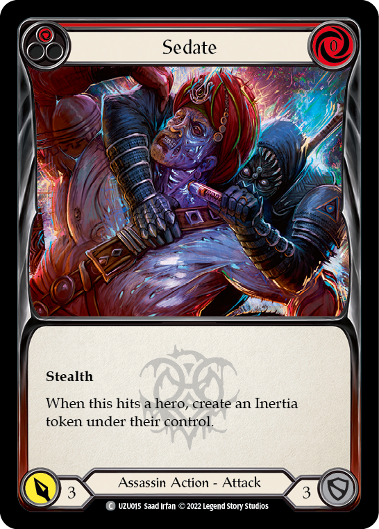 Sedate (Red) [UZU015] (Outsiders Uzuri Blitz Deck) | Gamers Paradise