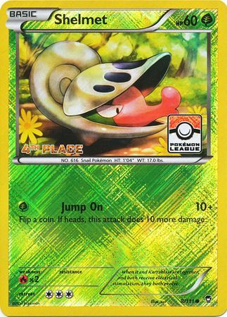 Shelmet (8/111) (League Promo 4th Place) [XY: Furious Fists] | Gamers Paradise