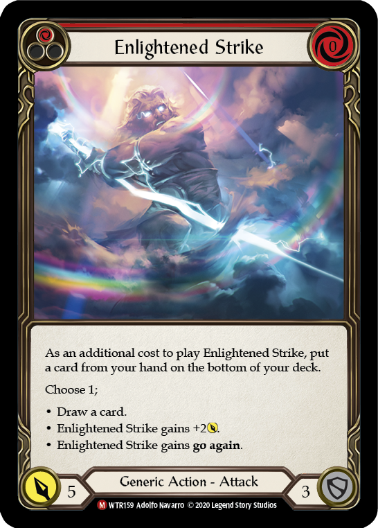 Enlightened Strike [U-WTR159] (Welcome to Rathe Unlimited)  Unlimited Rainbow Foil | Gamers Paradise