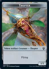 Golem (025) // Thopter Double-Sided Token [Commander 2021 Tokens] | Gamers Paradise