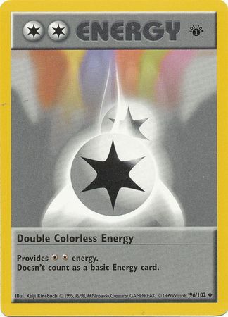 Double Colorless Energy (96/102) (Shadowless) [Base Set 1st Edition] | Gamers Paradise