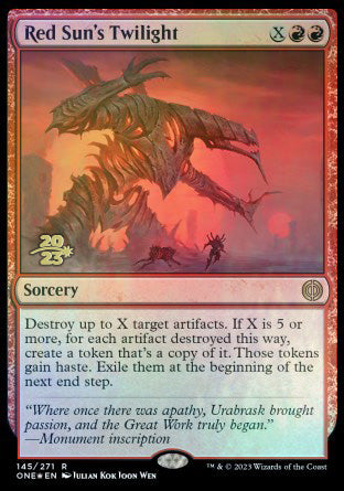 Red Sun's Twilight [Phyrexia: All Will Be One Prerelease Promos] | Gamers Paradise