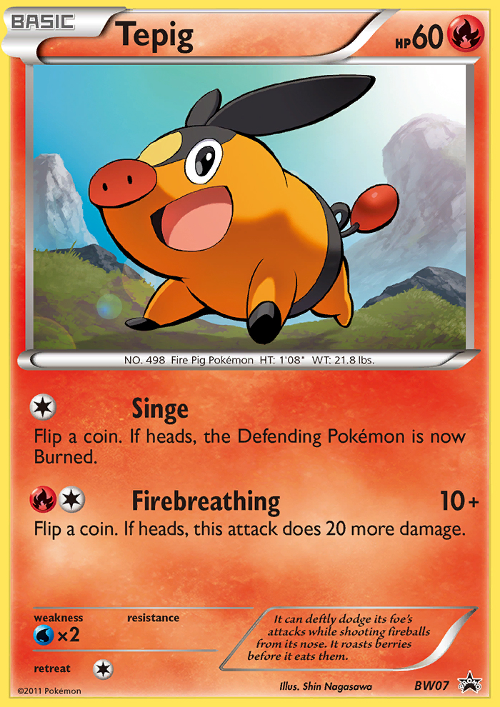 Tepig (BW07) [Black & White: Black Star Promos] | Gamers Paradise