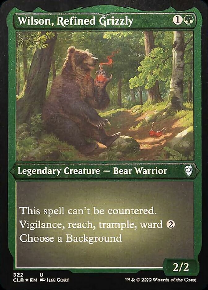 Wilson, Refined Grizzly (Foil Etched) [Commander Legends: Battle for Baldur's Gate] | Gamers Paradise