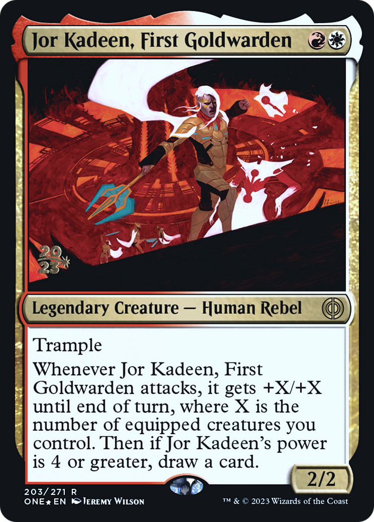 Jor Kadeen, First Goldwarden [Phyrexia: All Will Be One Prerelease Promos] | Gamers Paradise