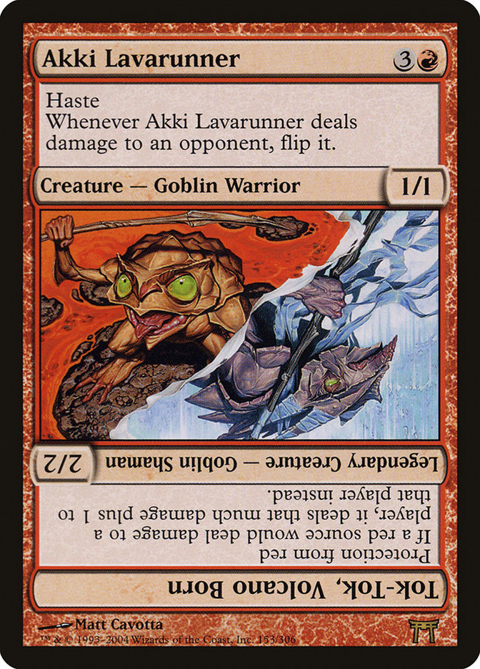 Akki Lavarunner // Tok-Tok, Volcano Born [Champions of Kamigawa] | Gamers Paradise
