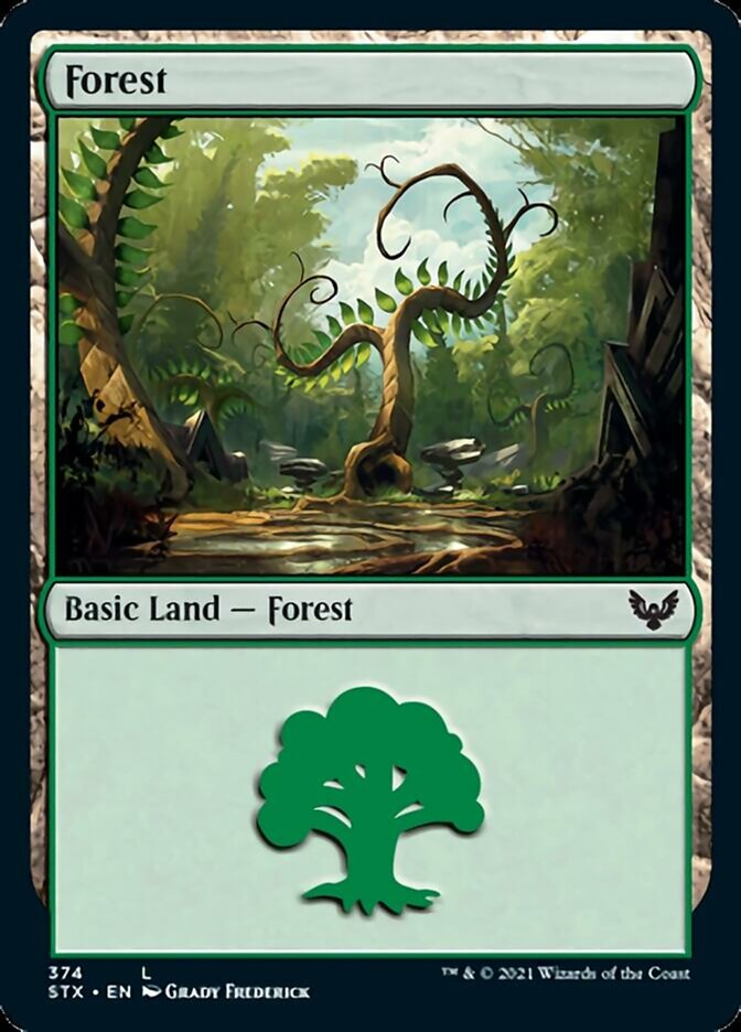 Forest (374) [Strixhaven: School of Mages] | Gamers Paradise
