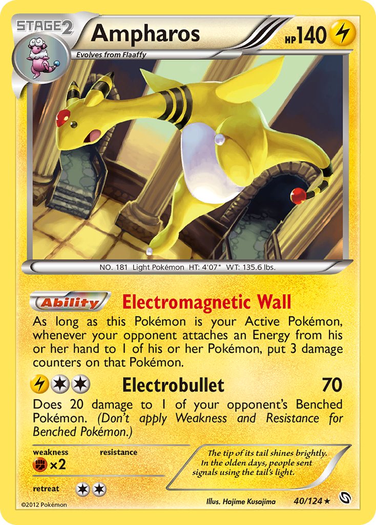 Ampharos (40/124) (Cosmos Holo) (Blister Exclusive) [Black & White: Dr Gamers Paradise Ampharos (40/124) (Cosmos Holo) (Blister Exclusive) [Black & White: Dr Gamers Paradise