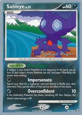 Sableye LV.31 (48/100) (Happy Luck - Mychael Bryan) [World Championships 2010] | Gamers Paradise