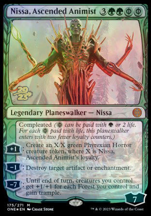 Nissa, Ascended Animist [Phyrexia: All Will Be One Prerelease Promos] | Gamers Paradise