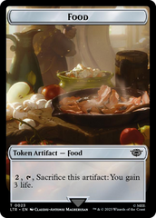 Tentacle // Food (0023) Double-Sided Token (Surge Foil) [The Lord of the Rings: Tales of Middle-Earth Tokens] | Gamers Paradise