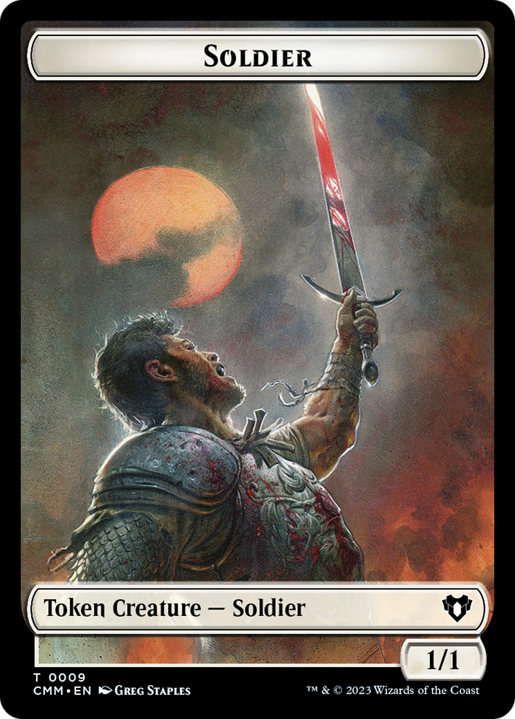 Soldier // Ogre Double-Sided Token [Commander Masters Tokens] | Gamers Paradise
