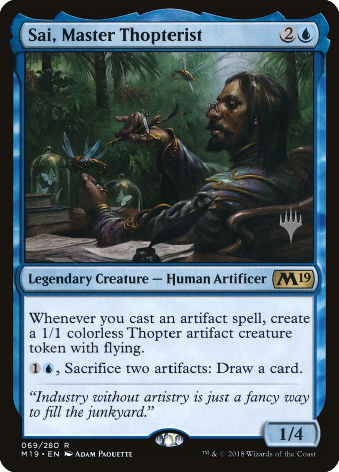 Sai, Master Thopterist (Promo Pack) [Core Set 2019 Promos] | Gamers Paradise