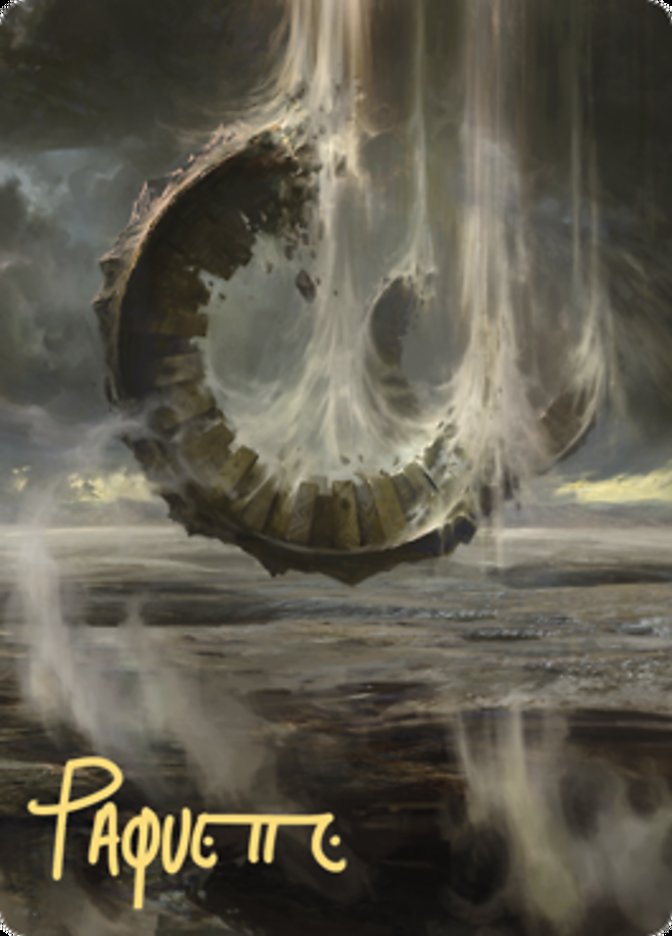 Wasteland Art Card (Gold-Stamped Signature) [Zendikar Rising Art Series] | Gamers Paradise