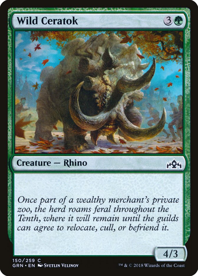 Wild Ceratok [Guilds of Ravnica] | Gamers Paradise