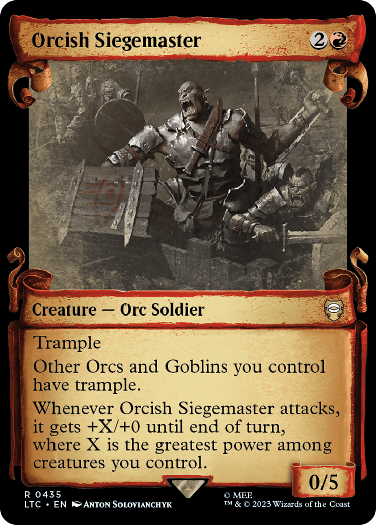 Orcish Siegemaster [The Lord of the Rings: Tales of Middle-Earth Commander Showcase Scrolls] | Gamers Paradise
