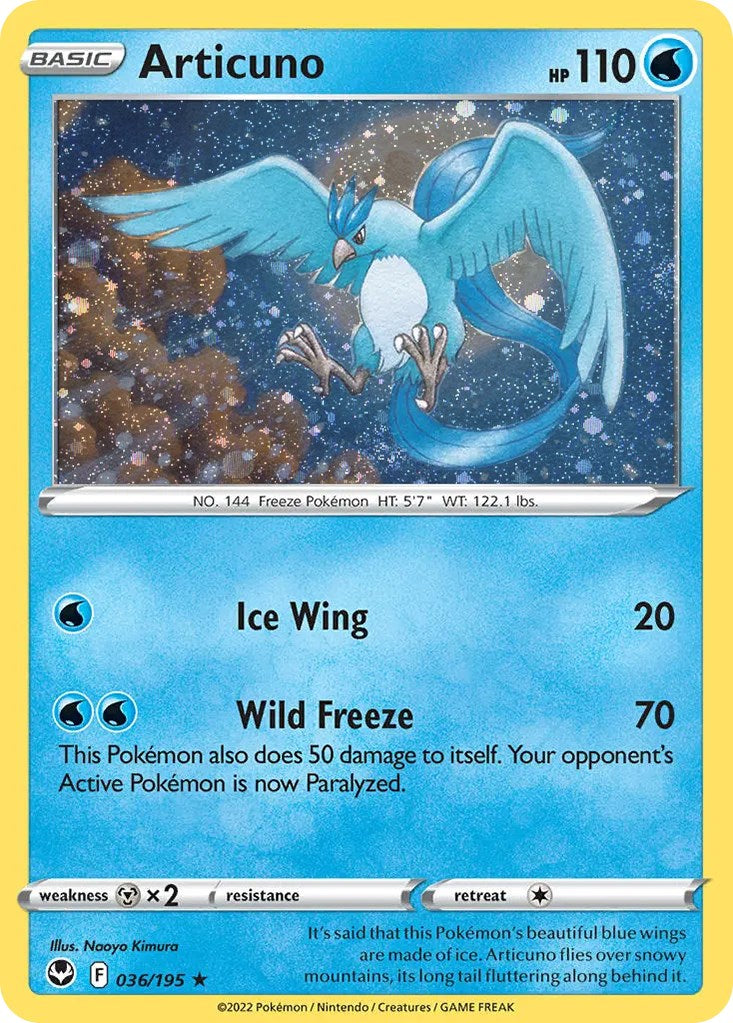 Articuno (036/195) (Cosmos Holo) [Sword & Shield: Base Set] | Gamers Paradise