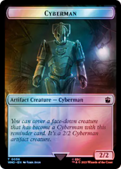 Alien Rhino // Cyberman Double-Sided Token (Surge Foil) [Doctor Who Tokens] | Gamers Paradise