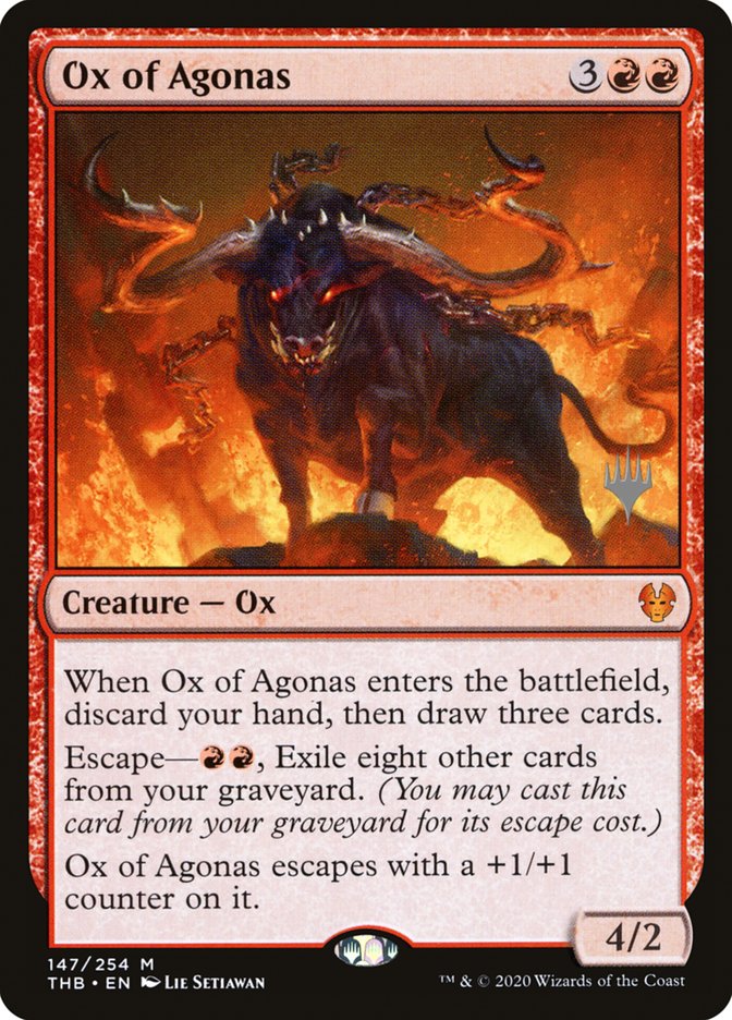 Ox of Agonas (Promo Pack) [Theros Beyond Death Promos] | Gamers Paradise