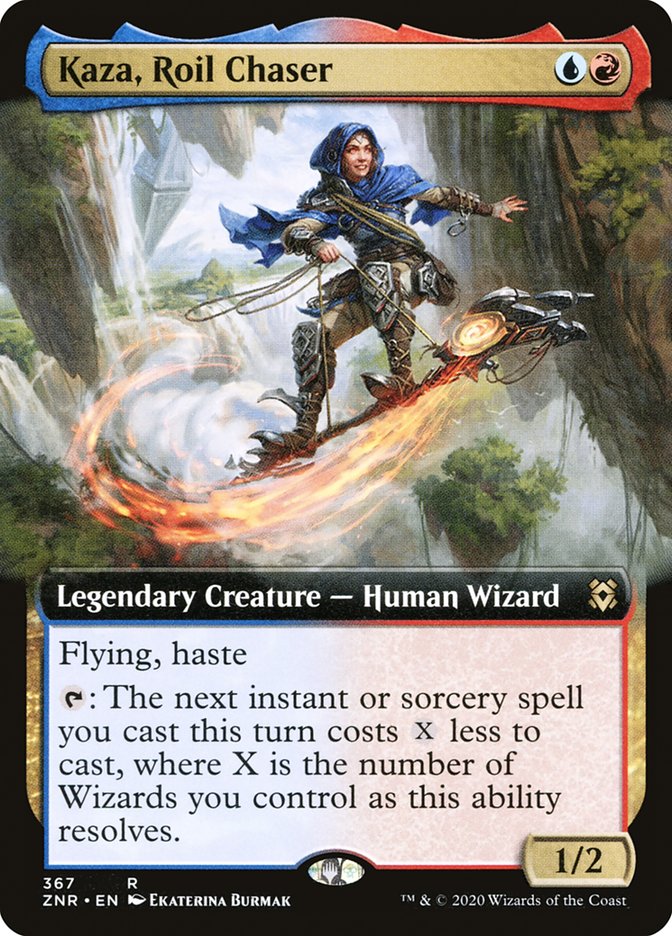 Kaza, Roil Chaser (Extended Art) [Zendikar Rising] | Gamers Paradise