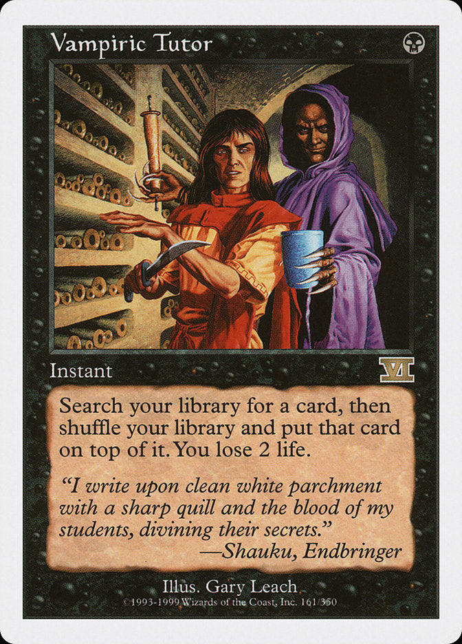 Vampiric Tutor [Classic Sixth Edition] | Gamers Paradise