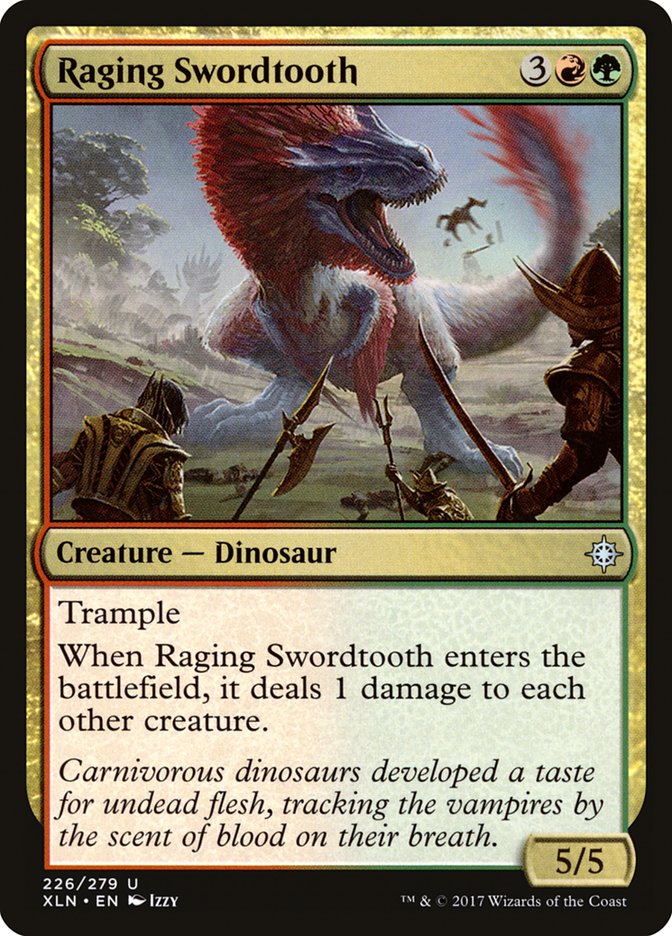 Raging Swordtooth [Ixalan] | Gamers Paradise