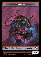 Treasure // Gremlin Double-Sided Token [March of the Machine Commander Tokens] | Gamers Paradise