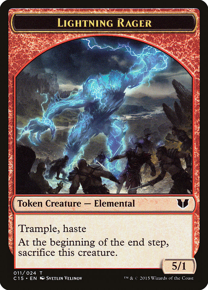 Lightning Rager // Lightning Rager Double-Sided Token [Commander 2015 Tokens] | Gamers Paradise