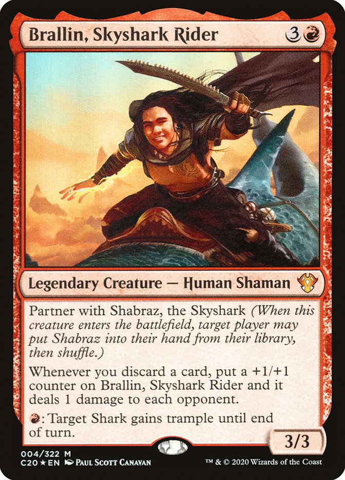 Brallin, Skyshark Rider [Commander 2020] | Gamers Paradise