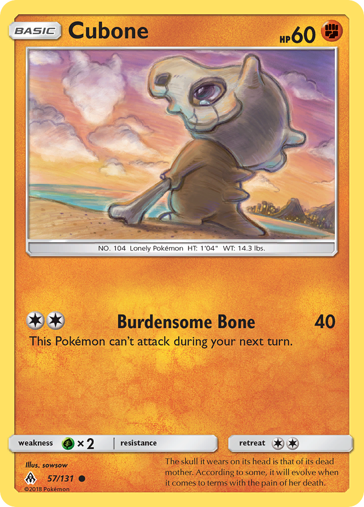 Cubone (57/131) [Sun & Moon: Forbidden Light] | Gamers Paradise