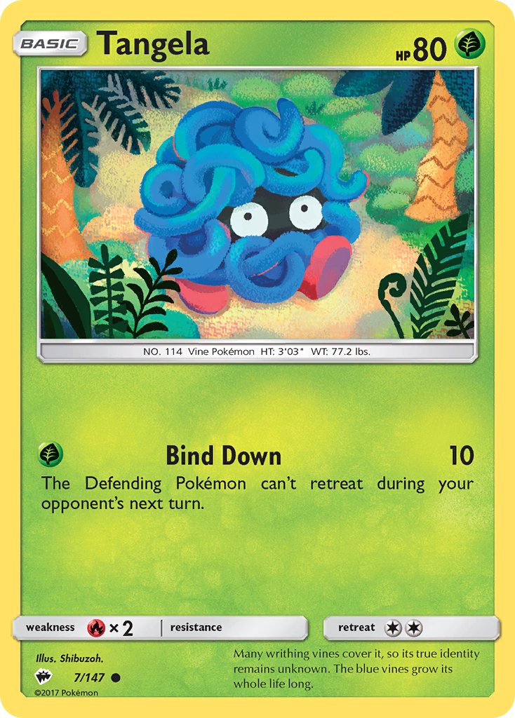 Tangela (7/147) [Sun & Moon: Burning Shadows] | Gamers Paradise