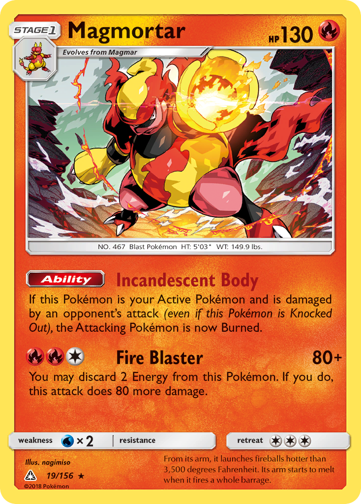 Magmortar (19/156) [Sun & Moon: Ultra Prism] | Gamers Paradise