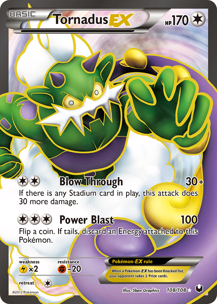 Tornadus EX (108/108) [Black & White: Dark Explorers] | Gamers Paradise