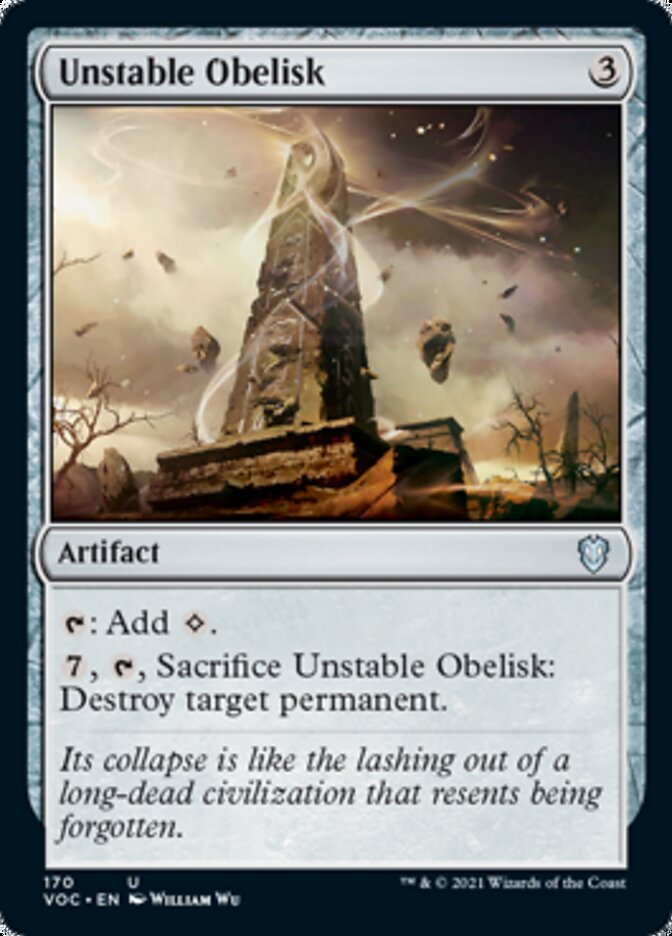 Unstable Obelisk [Innistrad: Crimson Vow Commander] | Gamers Paradise